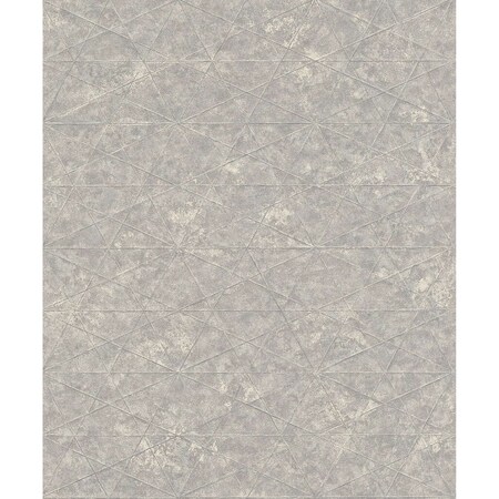 Manhattan Comfort Laval Seth Light Grey Triangle 33 ft L X 209 in W Wallpaper BR4096-554328